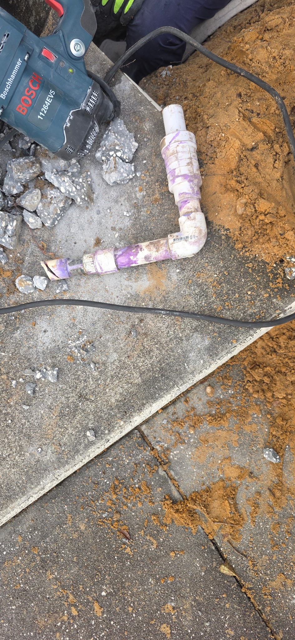 802-2 — exterior drainage before repair